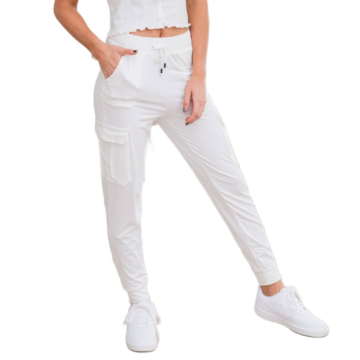 Mocha Ultra Soft Joggers w/ Cargo Pocket