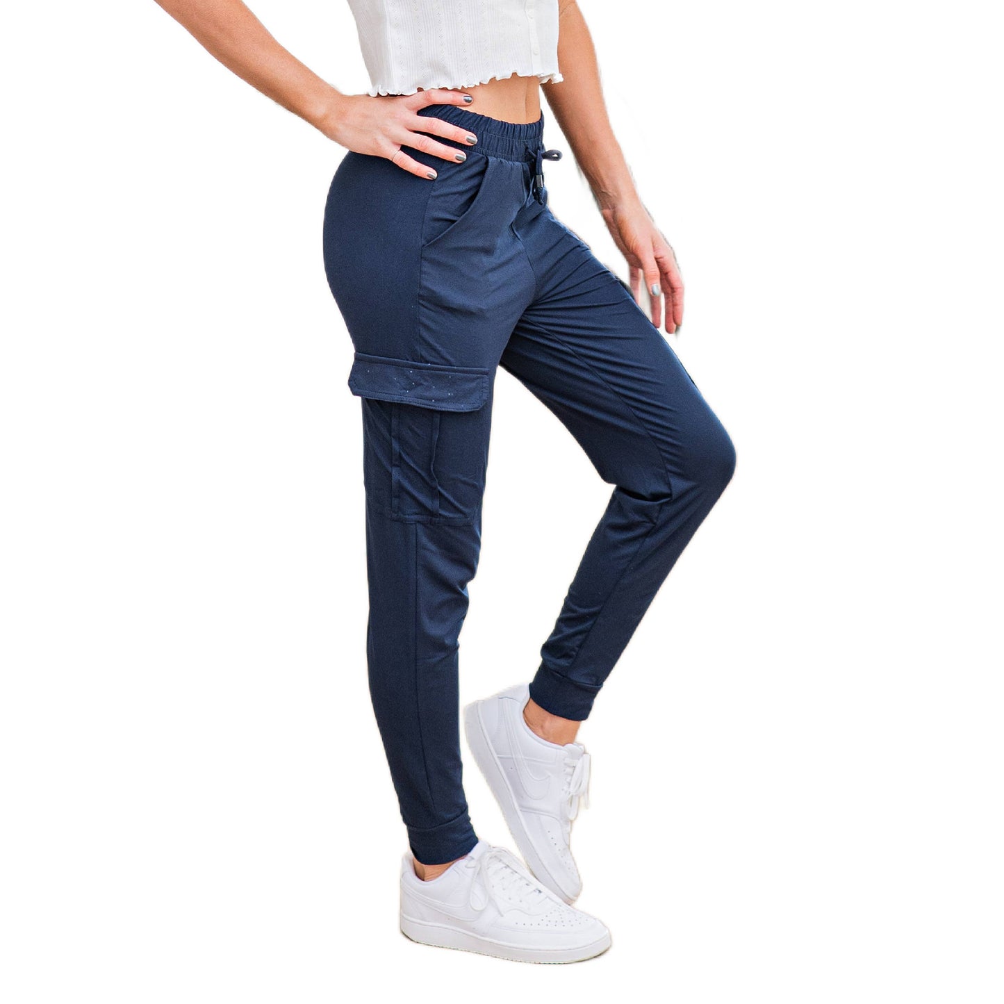 Mocha Ultra Soft Joggers w/ Cargo Pocket