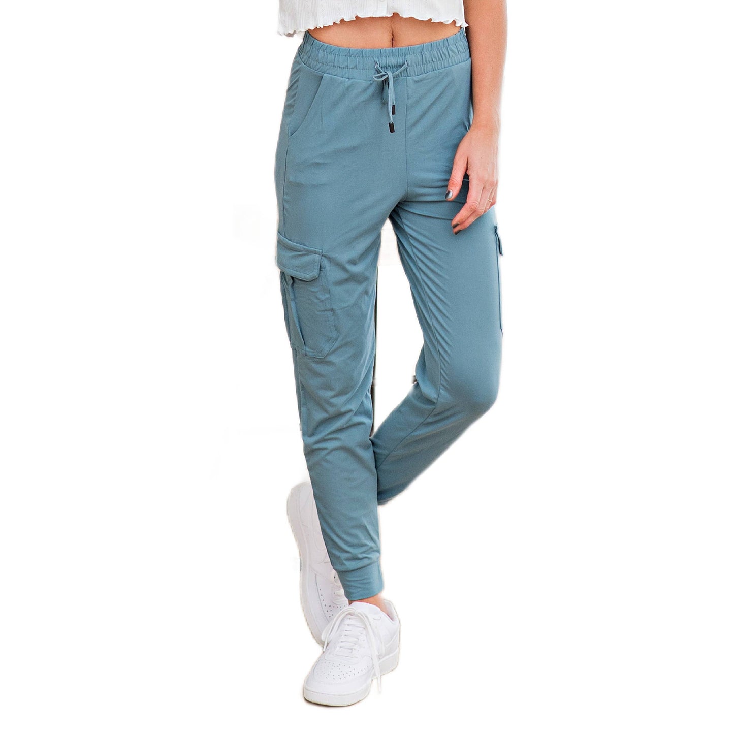 Mocha Ultra Soft Joggers w/ Cargo Pocket
