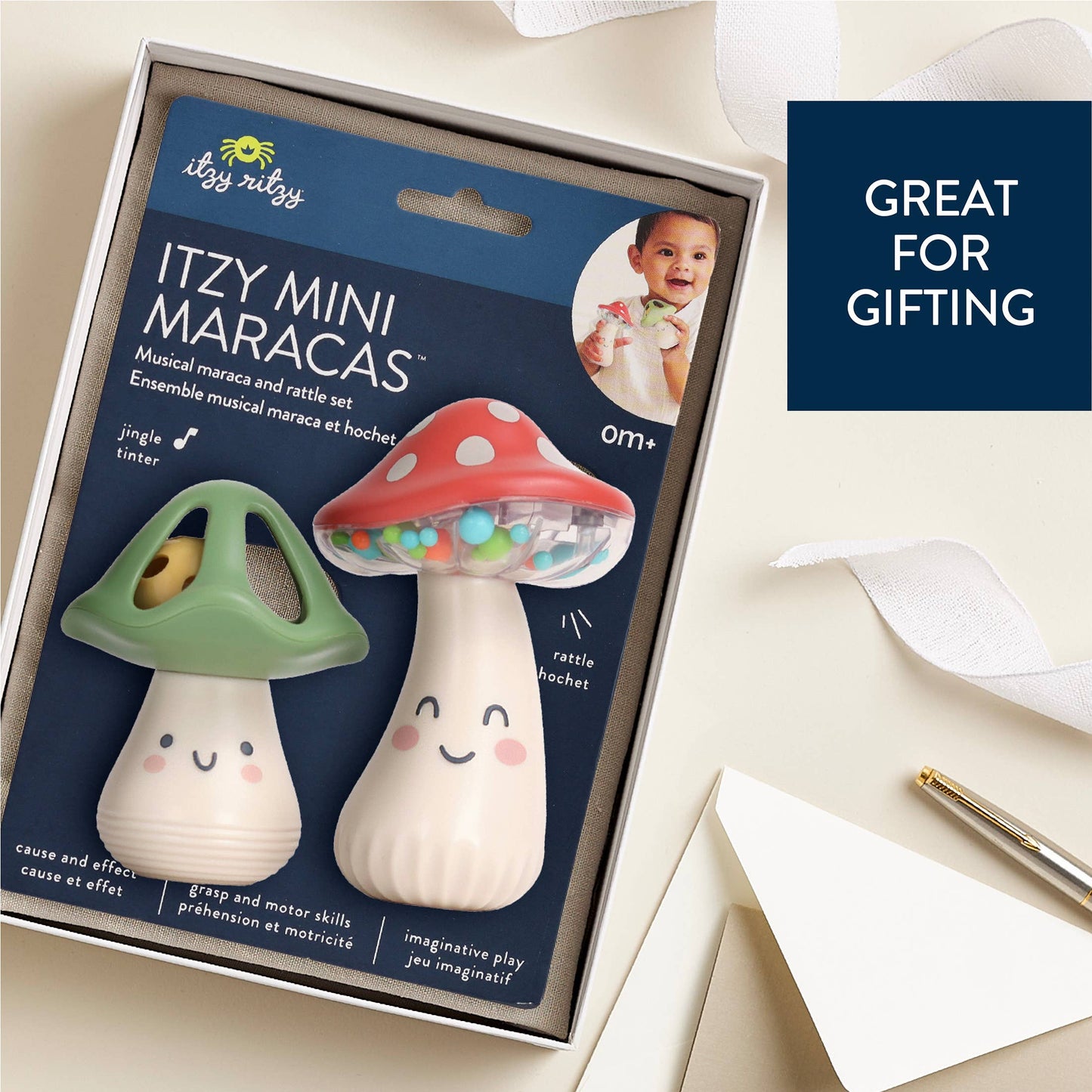 Itzy Mini Maracas™ Baby Rattles