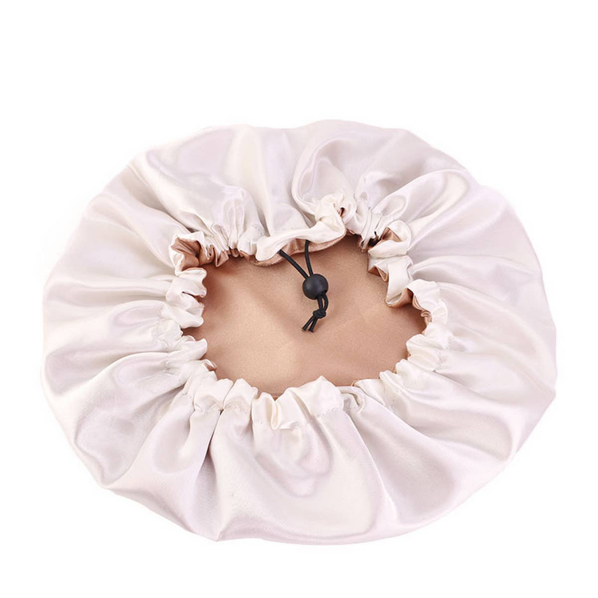 GOLD DOUBLE LAYER SATIN BONNET