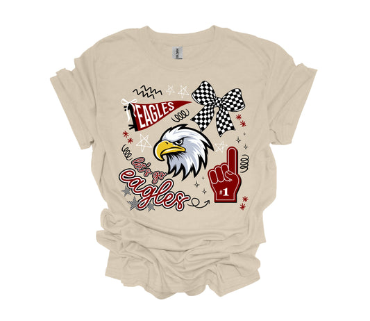 Coquette Eagles Graphic Tee
