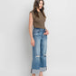 Super High Rise Double Cuffed Baggy Wide Jeans