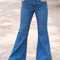 Toddler Flare Leg Denim Jean w/ Scalloped Hem
