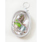 Pink Tone See Through Heart Printed Pouch