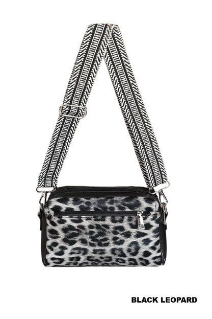 Leopard Print crossbody camera bag