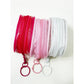 Pink Tone See Through Heart Printed Pouch