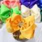 Texas Size Rhinestone Center Knot Hair Bows: Black