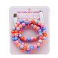 Beaded dual usb fast charging cable