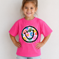 Leopard Print Smile Kids Graphic Tee