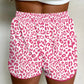 Pink Leopard Athletic Shorts