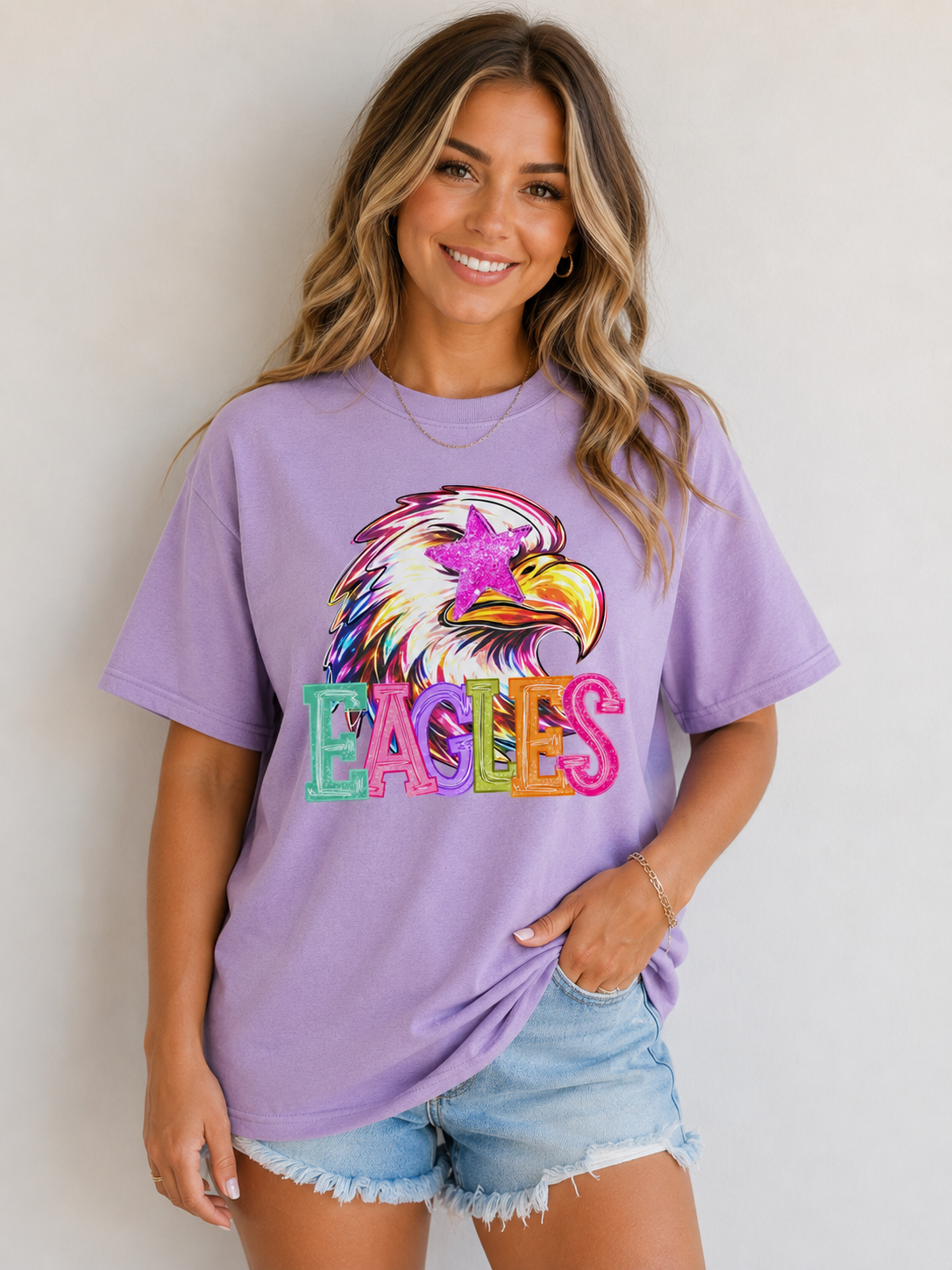 Trendy Star Eagles Adult Graphic Tee