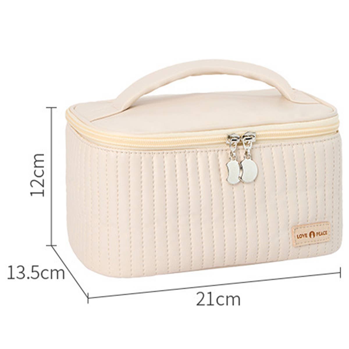 BROWN SQUARE MAKEUP BAG
