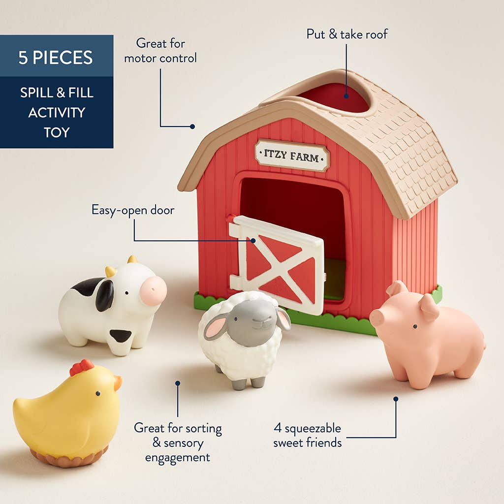Itzy Play Barn™ Spill and Fill Activity Toy