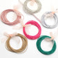 Hot Pink Guitar String Bracelets -20pcs set