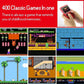 Retro Game 400 Built-in Games Portable Game For Gifts Kids: Black