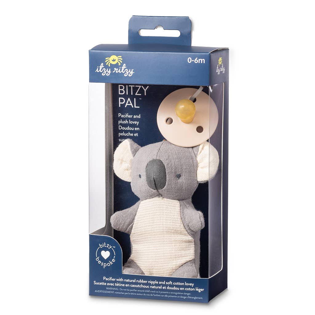 BEAR Bitzy Pal Natural Rubber Pacifier & Plush