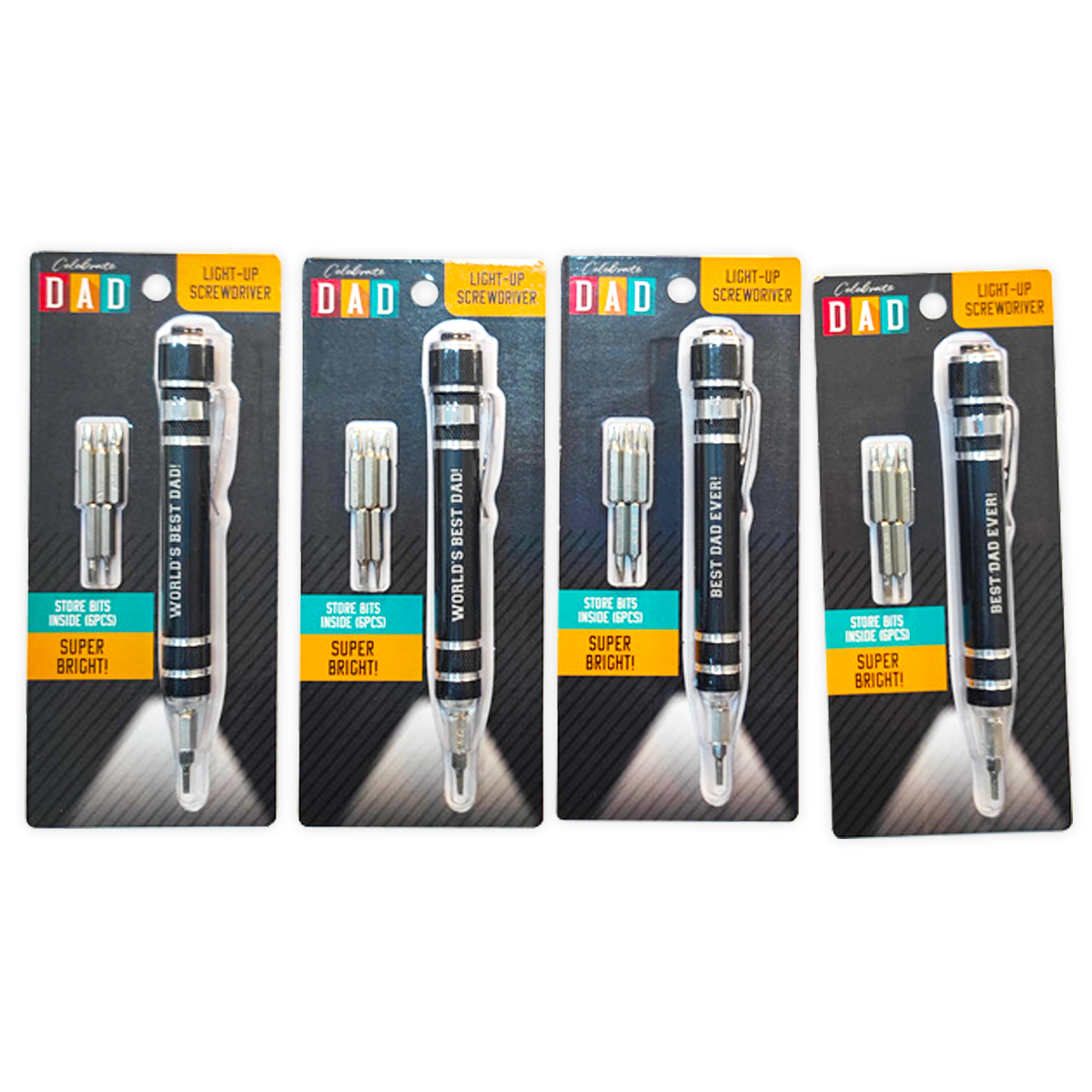 Light Up Screwdriver With Bits