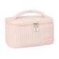 PINK SOLID COLOR SQUARE MAKEUP BAG