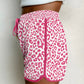Pink Leopard Athletic Shorts