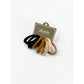 Black and Brown Shades Multicolor Elastic Hair Tie