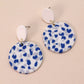 Pink Plaid Polymer Earrings
