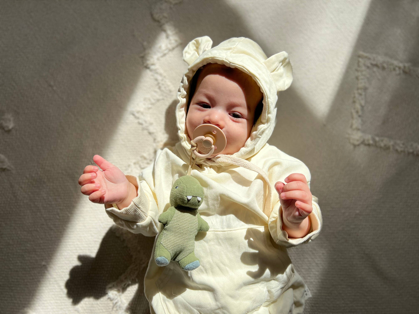 BEAR Bitzy Pal Natural Rubber Pacifier & Plush