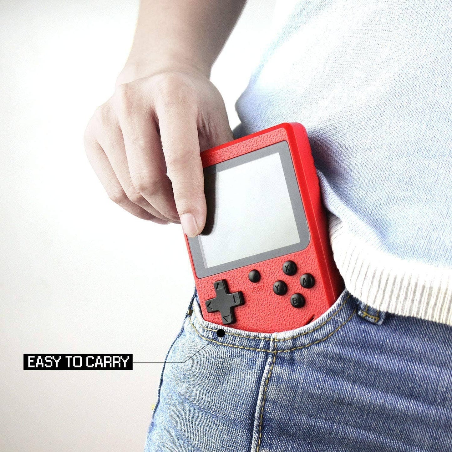 Retro Game 400 Built-in Games Portable Game For Gifts Kids: Black