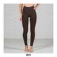 Brown Tummy Control Fleece Lined Leggings - One Size & Curvy