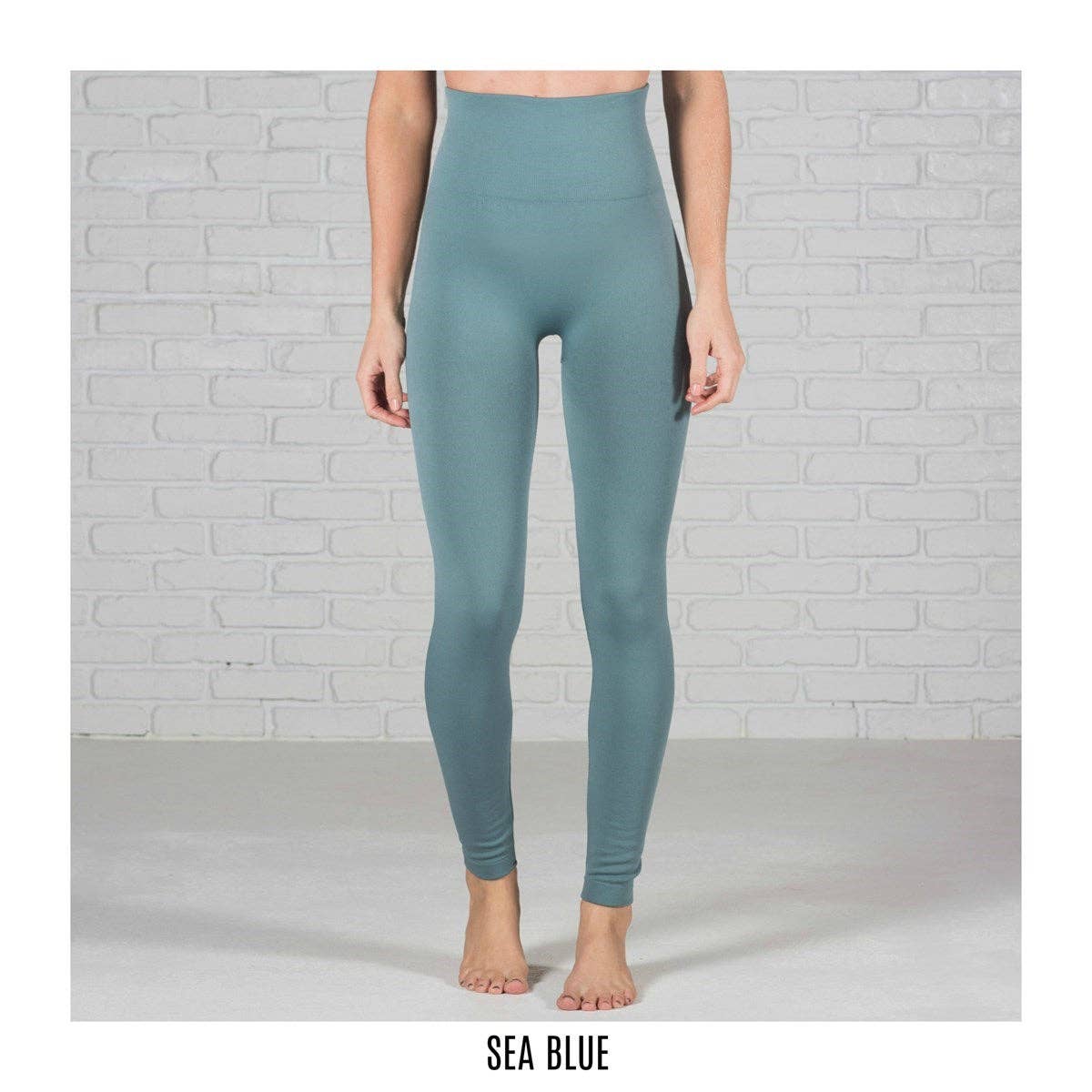 Black Tummy Control Fleece Lined Leggings - One Size & Curvy