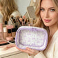 Coquette bow transparent cosmetic bag