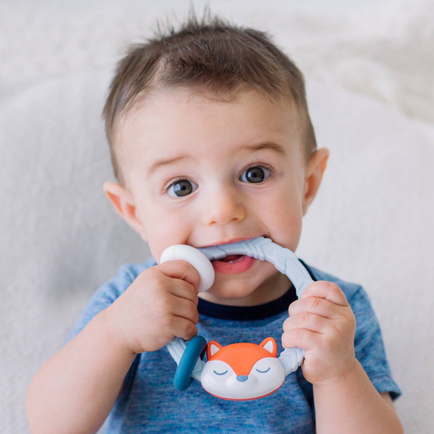 Rainbow Ritzy Rattle™ Silicone Teether Rattles