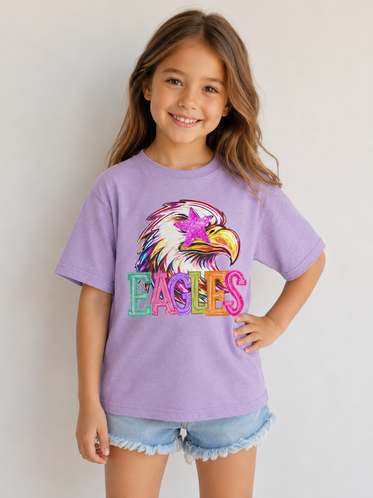 Trendy Star Eagles Kids Graphic Tee