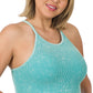 Plus Ice Blue Ribbed Bralette