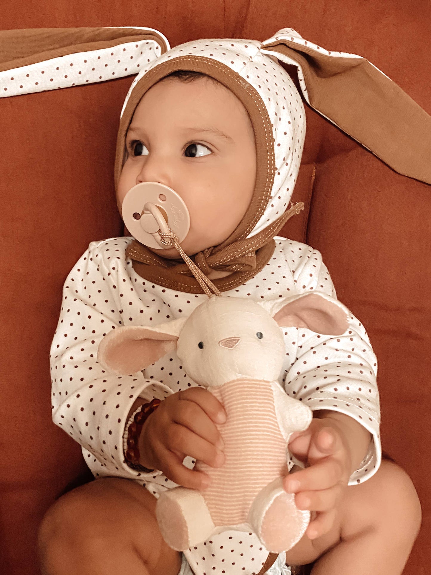 BEAR Bitzy Pal Natural Rubber Pacifier & Plush
