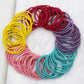 100PCS BRIGHTS ELASTICS HAIR TIES SCRUNCHIES