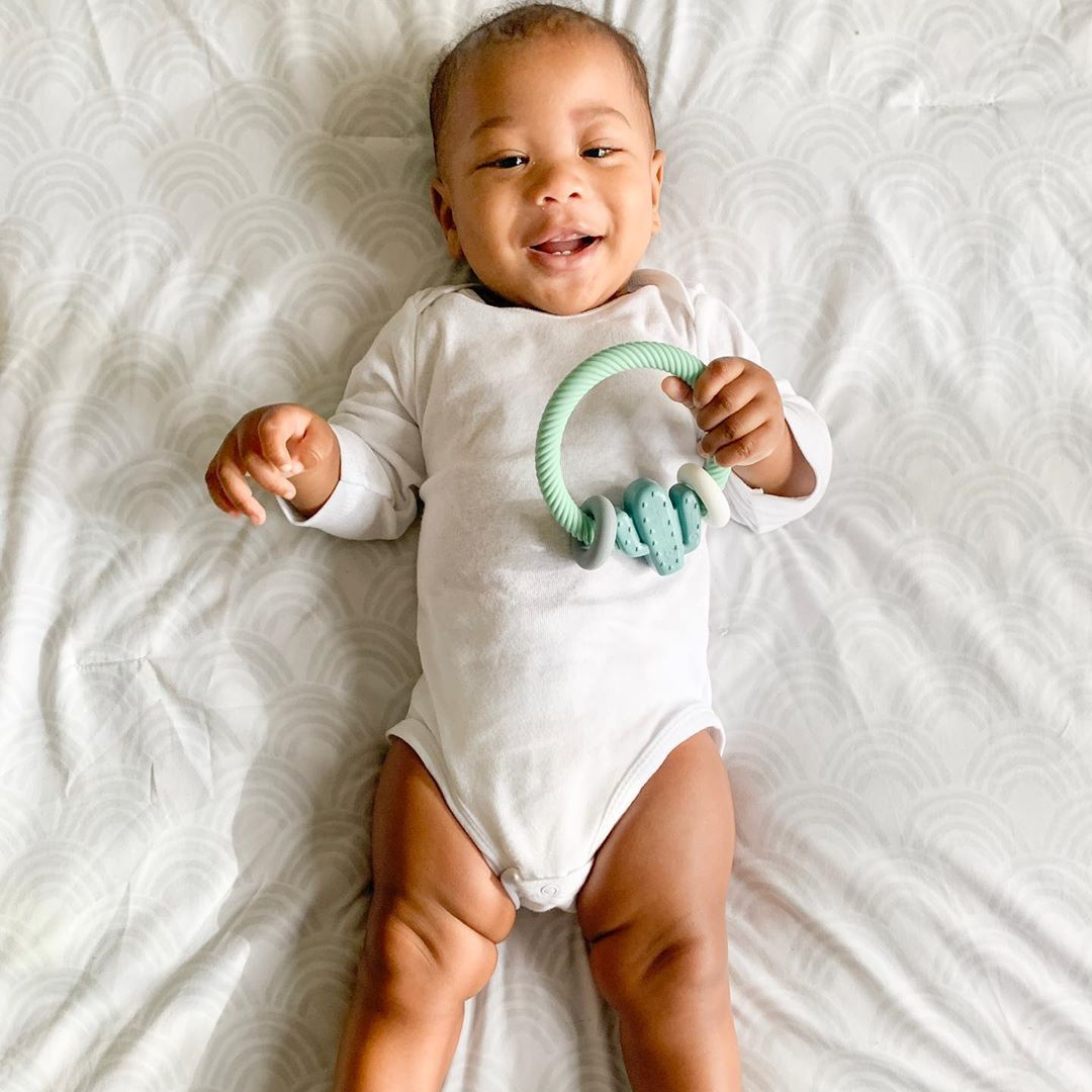 Rainbow Ritzy Rattle™ Silicone Teether Rattles