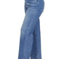 PLUS Zenana Medium Wash Wide Leg Denim Pants