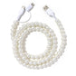 Pearl beaded dual usb fast charging cable
