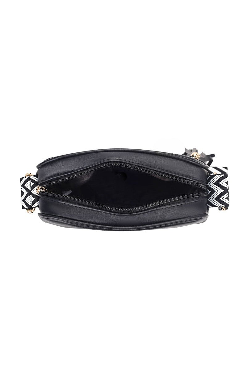 Diamond quilted crossbody bag duo coin purse