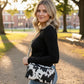 Cow Print crossbody camera bag