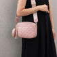 Diamond quilted crossbody bag duo coin purse