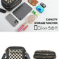 Black Checkered Crossbody Shoulder Bag