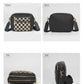 Black Checkered Crossbody Shoulder Bag