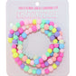 Bright beaded dual usb fast charging cable