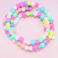 Bright beaded dual usb fast charging cable