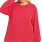 Ruby Raised Ribbed Long Sleeve Top