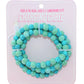 Turquoise beaded dual usb fast charging cable