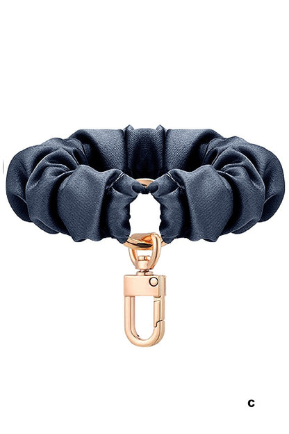 Elastic Scrunchie Keychain Wristlet - Multiple Styles