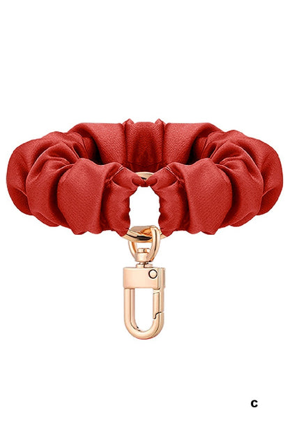 Elastic Scrunchie Keychain Wristlet - Multiple Styles